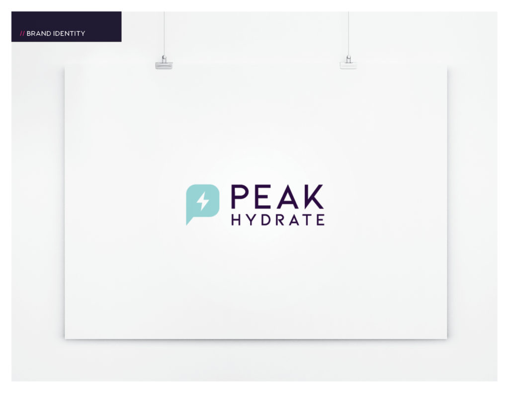 peak hydrate logo design